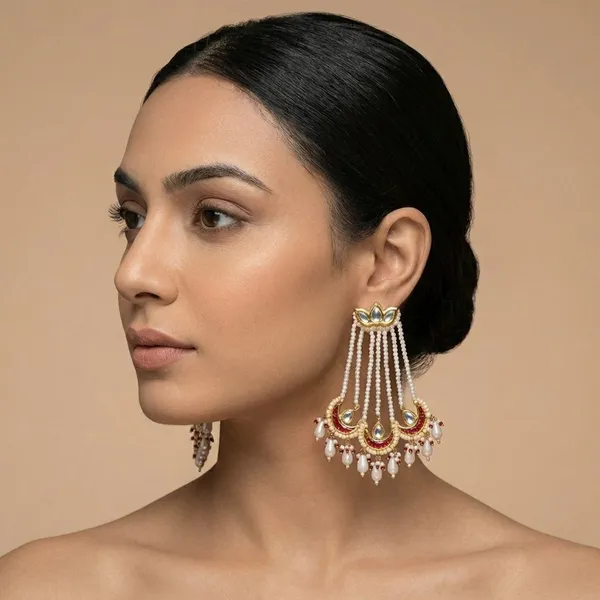 Red_Brass_Pearl_Elegance_Chandbali_Earrings_For_Women