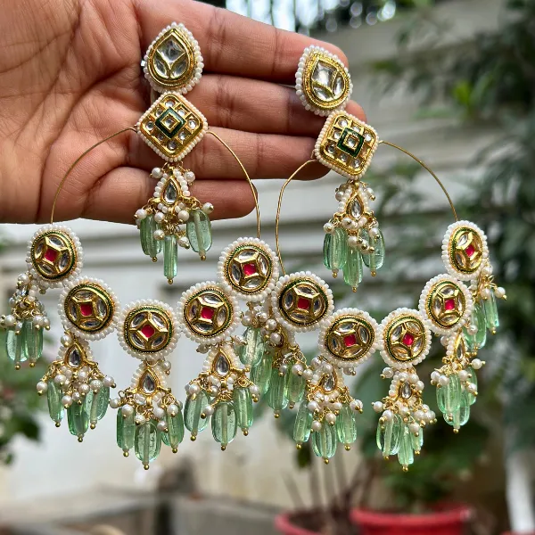 Green_Brass_Emerald_Elegance_Chandbalis_For_Women