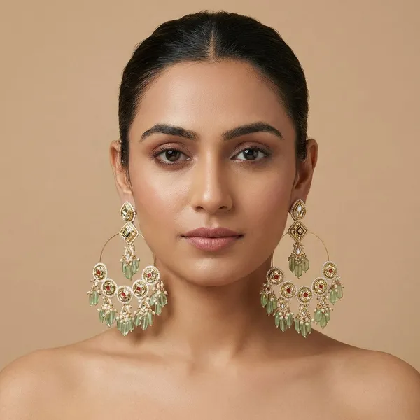 Green_Brass_Emerald_Elegance_Chandbalis_For_Women