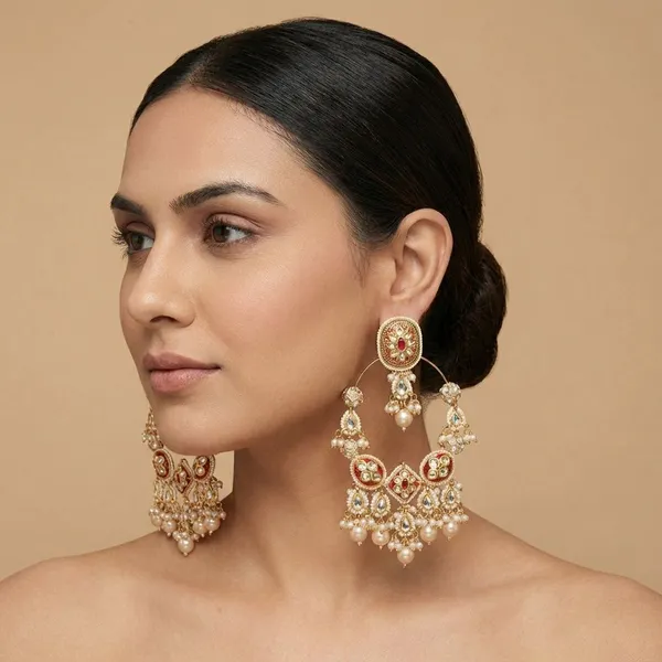 Red_Brass_Crescent_Shaped_Elegance_Chandbalis_For_Women