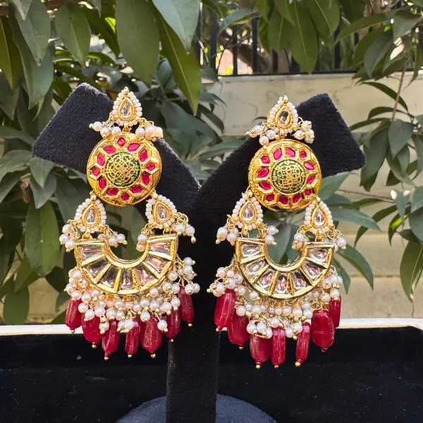 Red_Brass_Gulnaar_Chandbalis_For_Women