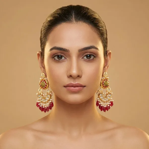 Red_Brass_Gulnaar_Chandbalis_For_Women