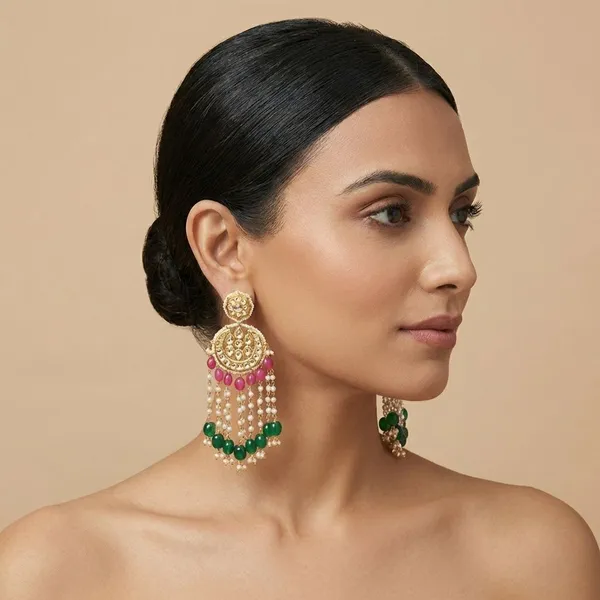 Multicolor_Brass_Rang_Mahal_Chandbalis_For_Women
