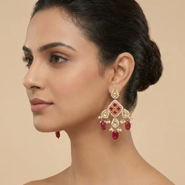 Multicolor_Brass_Ruby_Riwaayat_Earrings_For_Women
