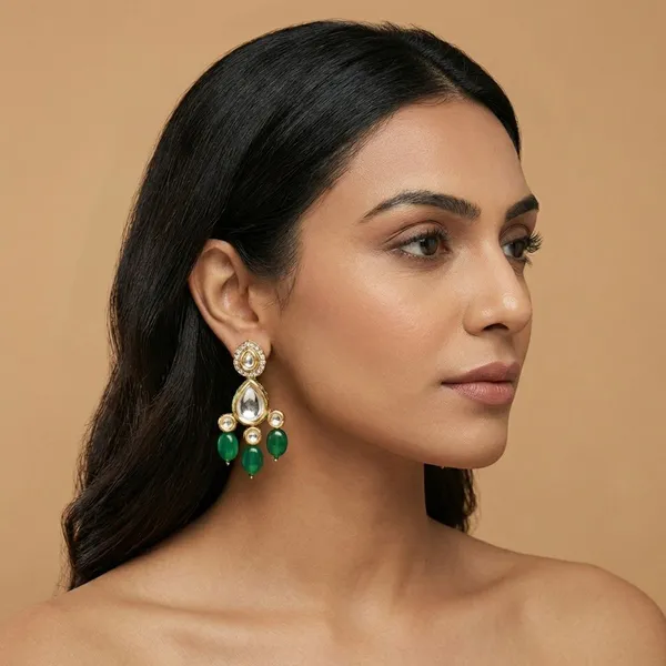 Green_Brass_Mughal_Panna_Earrings_For_Women