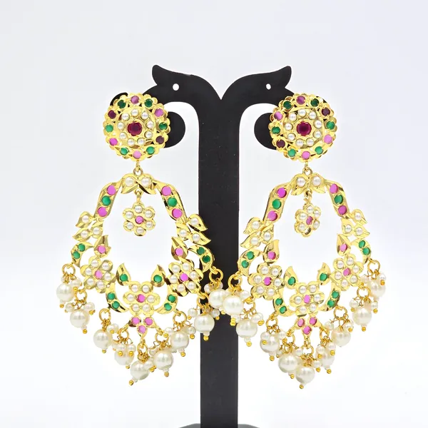 Multicolor_Brass_Dharohar_Jadau_Chandbalis_For_Women
