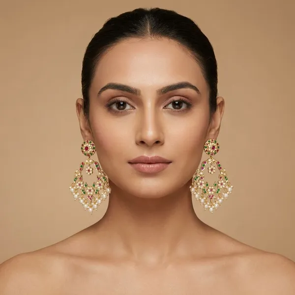 Multicolor_Brass_Dharohar_Jadau_Chandbalis_For_Women
