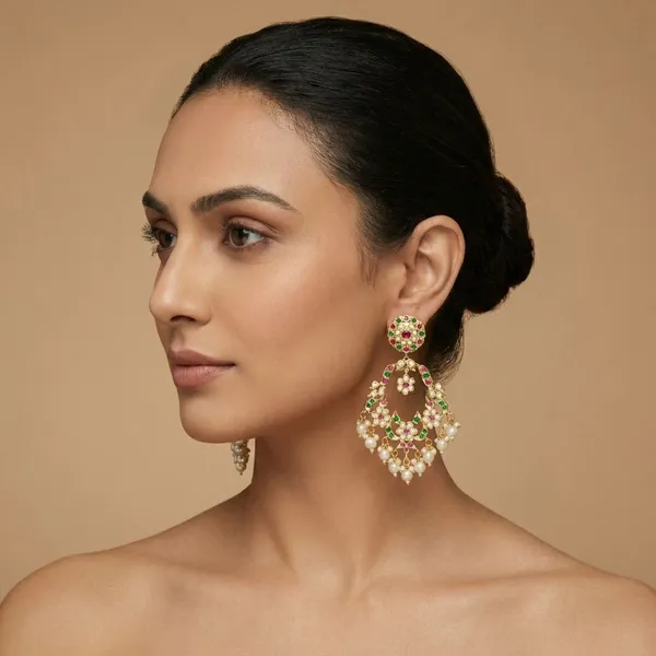 Multicolor_Brass_Dharohar_Jadau_Chandbalis_For_Women