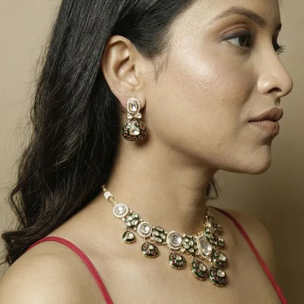 Multicolor_Brass_Rajwada_Rani_Necklace_Set_For_Women