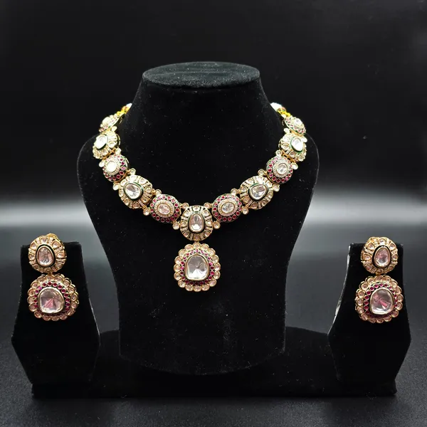 Multicolor_Brass_Zarqa_Ruby_Necklace_Set_For_Women