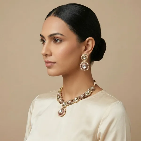 Multicolor_Brass_Zarqa_Ruby_Necklace_Set_For_Women