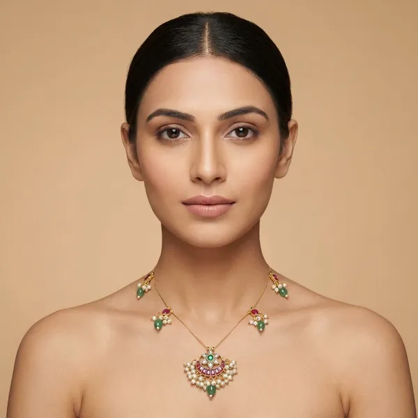 Multicolor_Brass_Meira_Necklace_For_Women