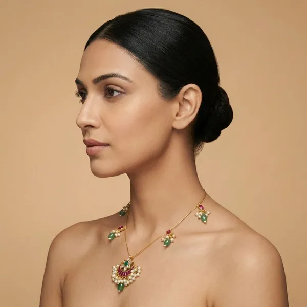 Multicolor_Brass_Meira_Necklace_For_Women