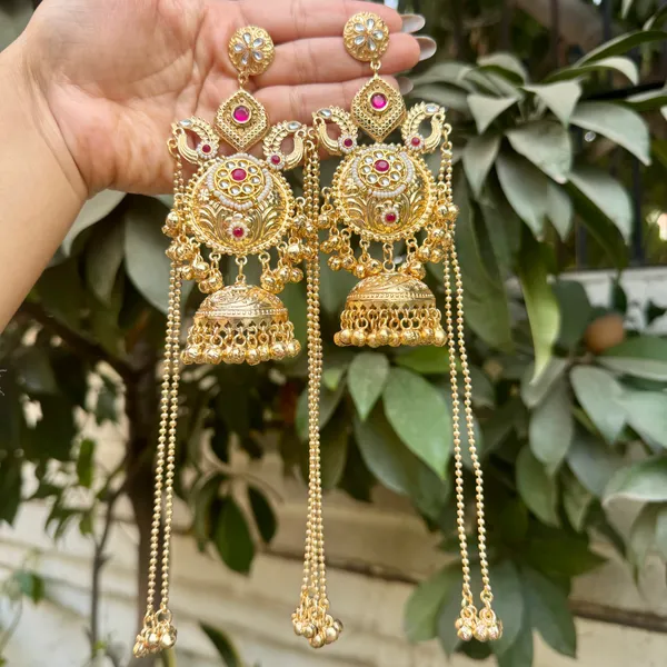 Multicolor_Brass_Mehra_Jhumka_For_Women