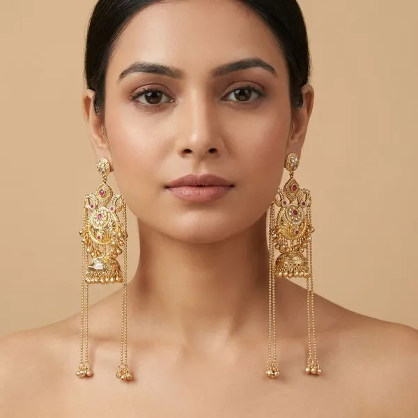 Multicolor_Brass_Mehra_Jhumka_For_Women