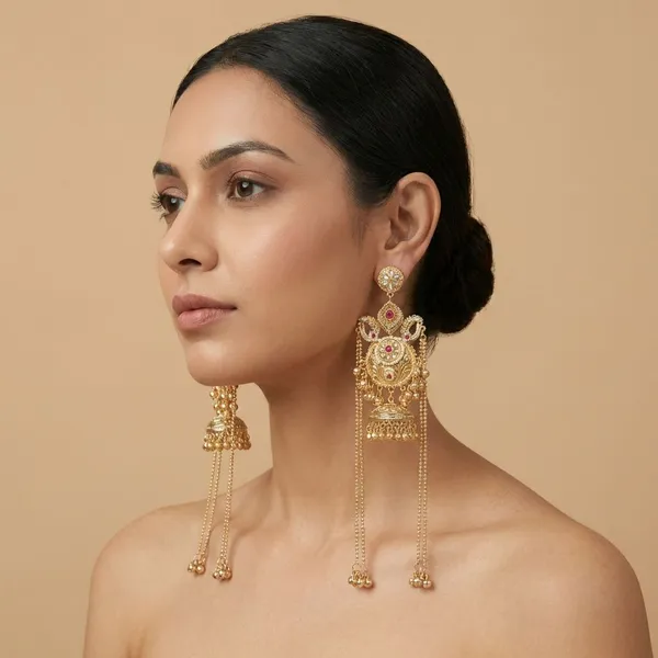 Multicolor_Brass_Mehra_Jhumka_For_Women