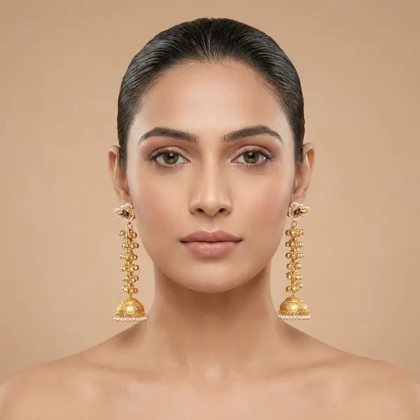 Multicolor_Brass_Pihu_Jhumka_For_Women