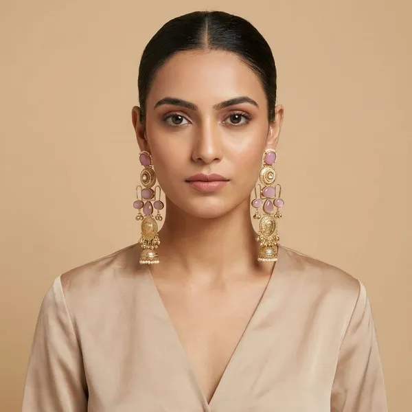 Pink_Brass_Ruhani_Earrings_For_Women