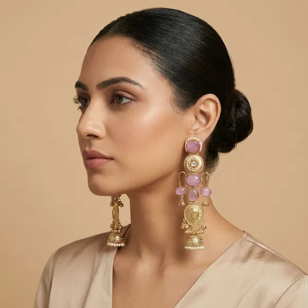 Pink_Brass_Ruhani_Earrings_For_Women
