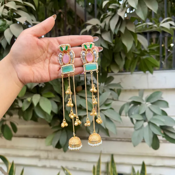 Multicolor_Brass_Riwaa_Earrings_For_Women