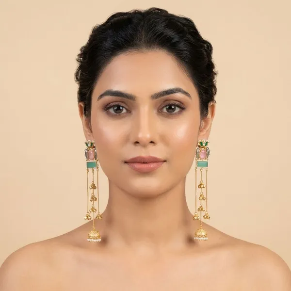 Multicolor_Brass_Riwaa_Earrings_For_Women