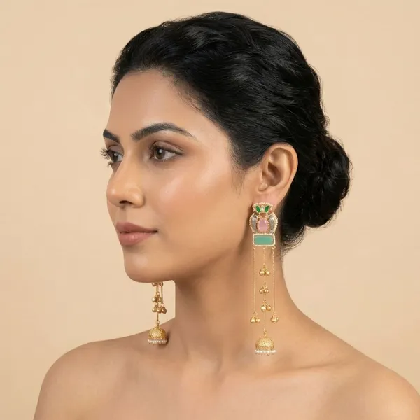 Multicolor_Brass_Riwaa_Earrings_For_Women