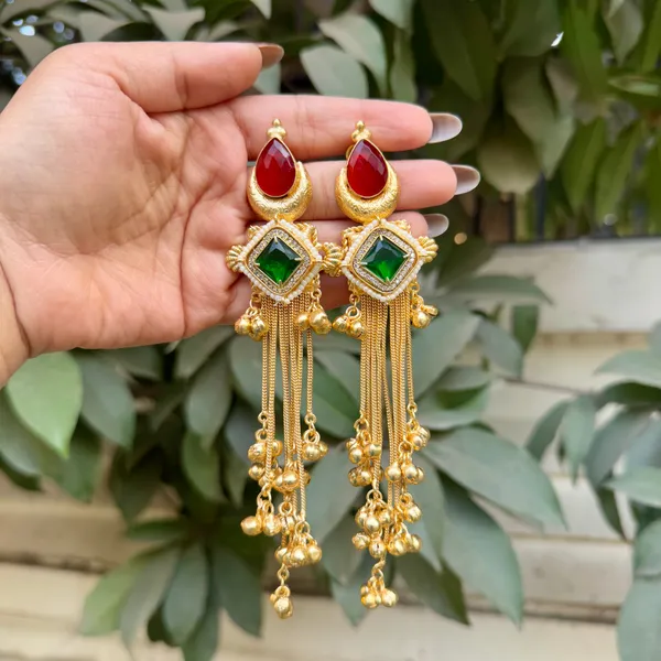 Green_Brass_Mehra_Earrings_For_Women