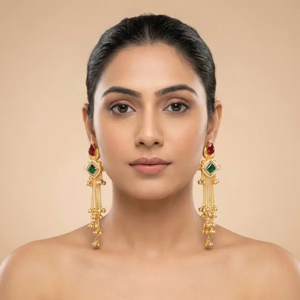 Green_Brass_Mehra_Earrings_For_Women