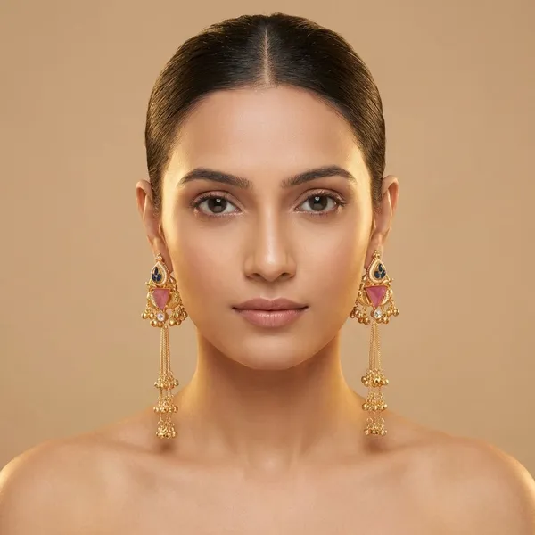 Multicolor_Brass_Rumi_Earrings_For_Women