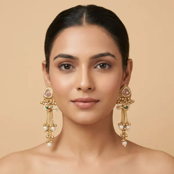 Pink_Brass_Eira_Earrings_For_Women