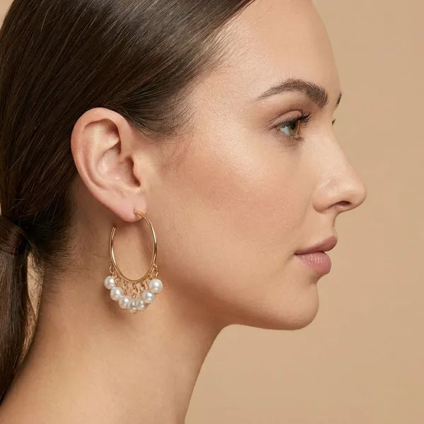 Gold_Brass_Large_Pearl_Hoops_For_Women