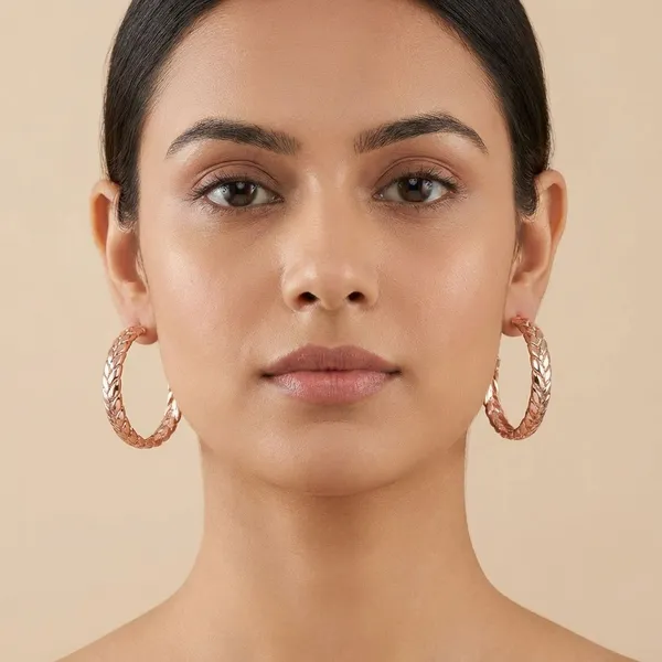 Gold_Brass_Rose_Gold_Hoops_For_Women