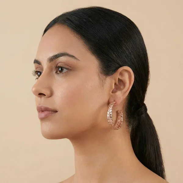 Gold_Brass_Rose_Gold_Hoops_For_Women