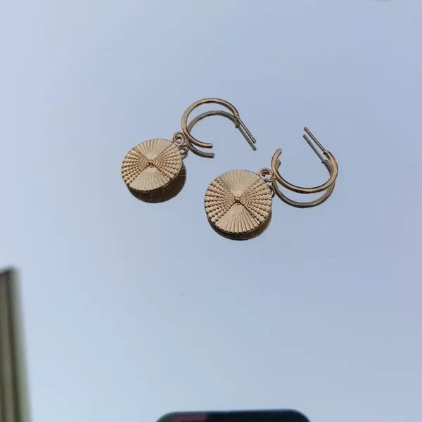Gold_Brass_Mini_Button_Earrings_For_Women