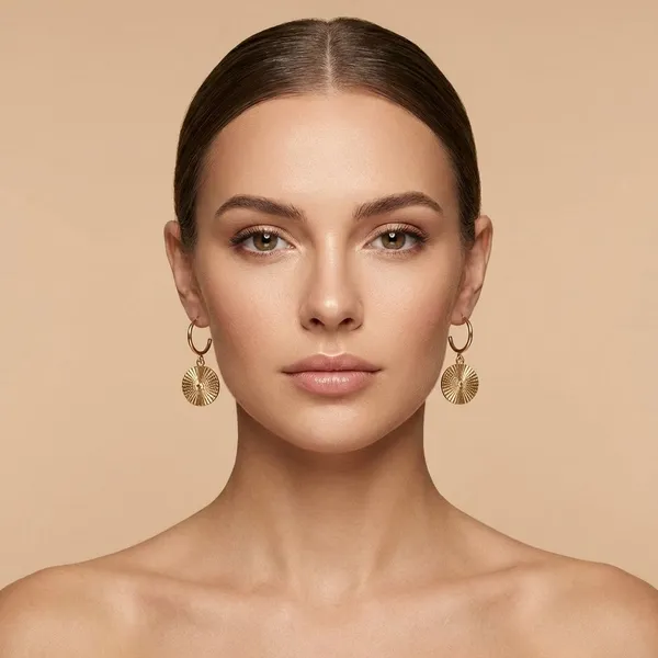 Gold_Brass_Mini_Button_Earrings_For_Women