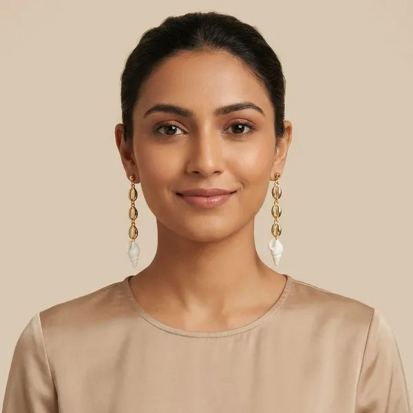 Gold_Brass_Long_Shell_Hangings_For_Women