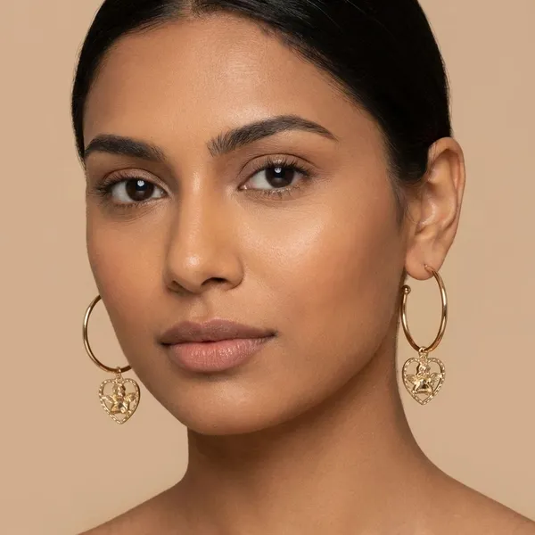 Gold_Brass_Heart_Hoops_For_Women