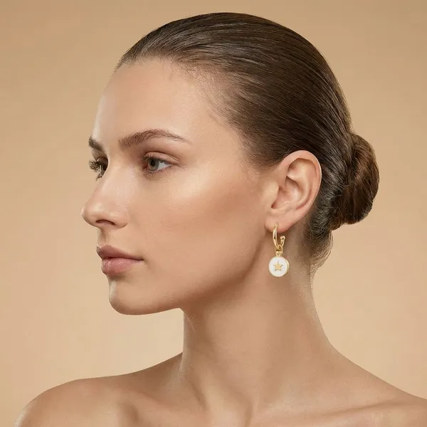 Gold_Brass_White_Button_Drops_For_Women