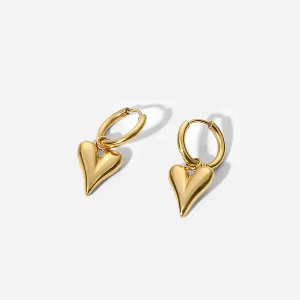 Gold_Brass_Gold_Heart_Huggies_For_Women