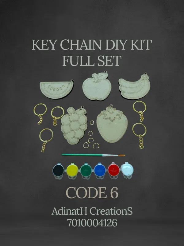 Wooden_Fruit_Keychain_Diy_Painting_Kit_Set_Of_5_set_of_2_each_has_5_pcs_total_10_pcs