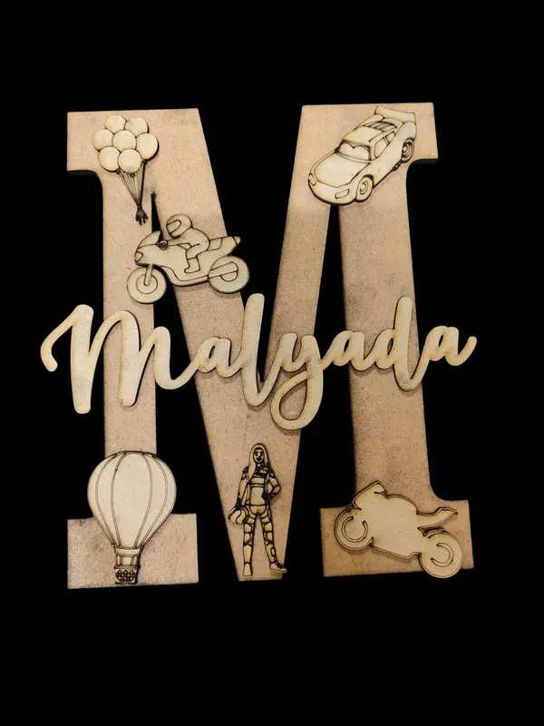 Personalized_Wooden_Letter_M_Malyada_Name_Plaque_With_Travel_Theme