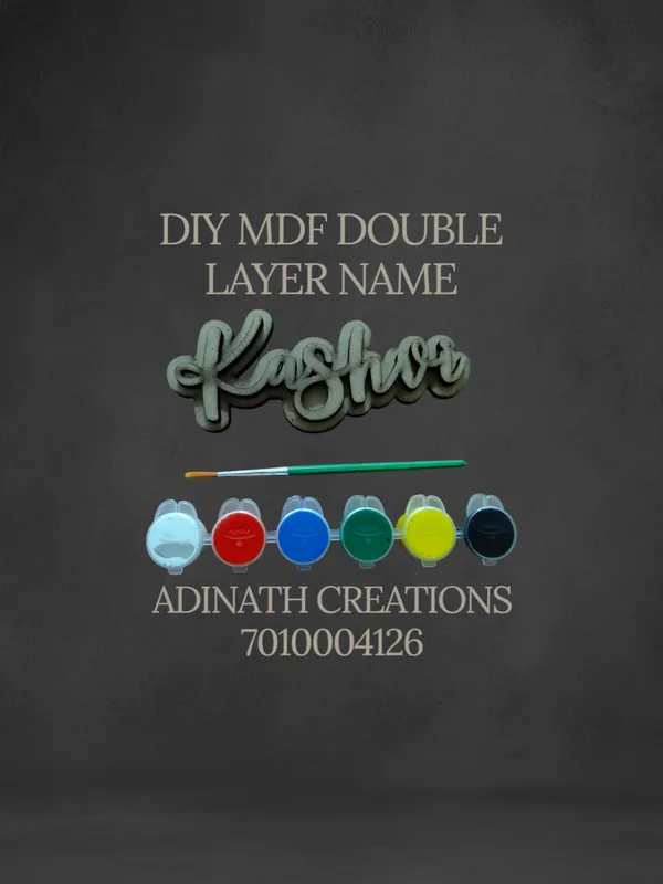 Diy_Mdf_Double_Layer_Name_Kashvee_Customizable_Wooden_Name_Craft_Kit
