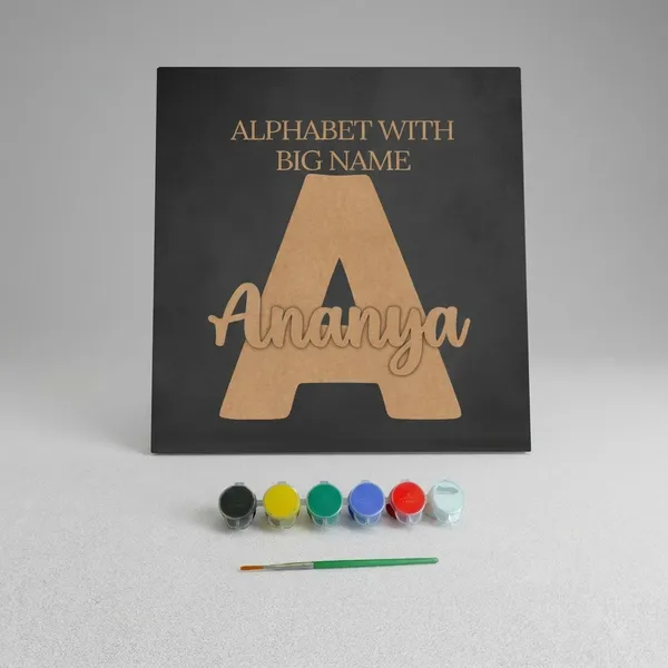 Personalized_Wooden_Alphabet_Letter_A_With_Name_Diy_Painting_Craft_Kit
