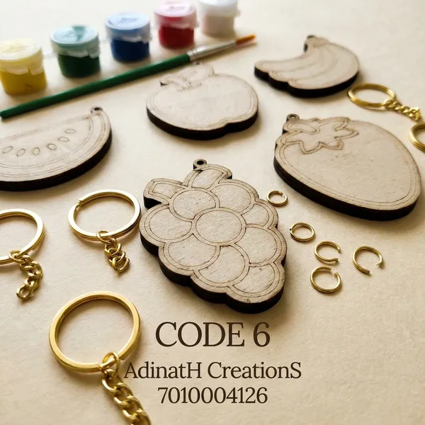 Wooden_Fruit_Keychain_Diy_Painting_Kit_Set_Of_5_set_of_2_each_has_5_pcs_total_10_pcs