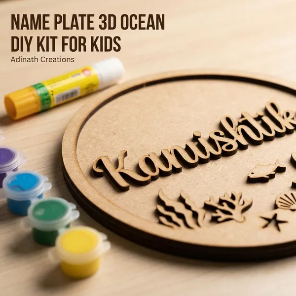 3D_Ocean_Theme_Wooden_Name_Plate_Diy_Painting_Kit_For_Kids