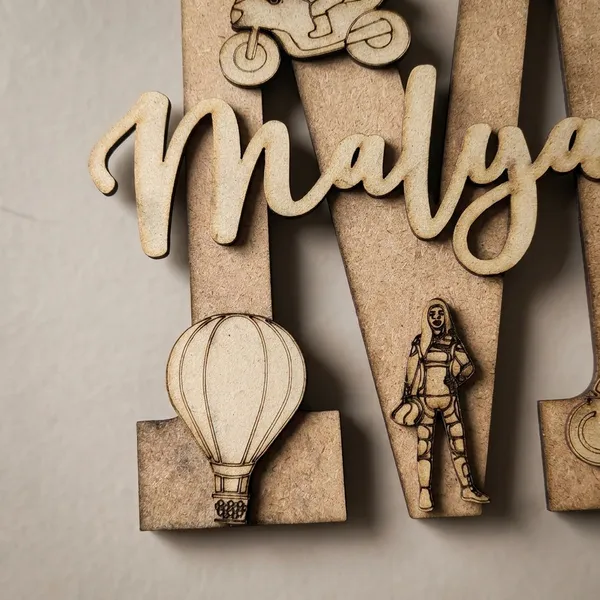 Personalized_Wooden_Letter_M_Malyada_Name_Plaque_With_Travel_Theme