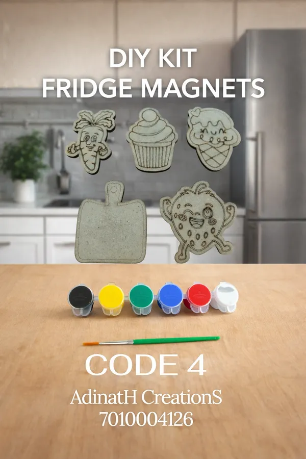 Diy_Fridge_Magnets_Painting_Kit_Set_Of_5_Magnets_With_Paints_And_Brushes_Code_4_set_of_2_each_has_5_pcs_total_10_pcs