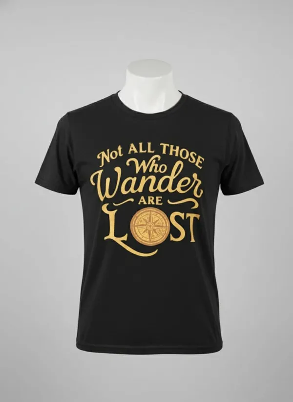 Black_Cotton_Lost_T-Shirt_For_Men_&_Women
