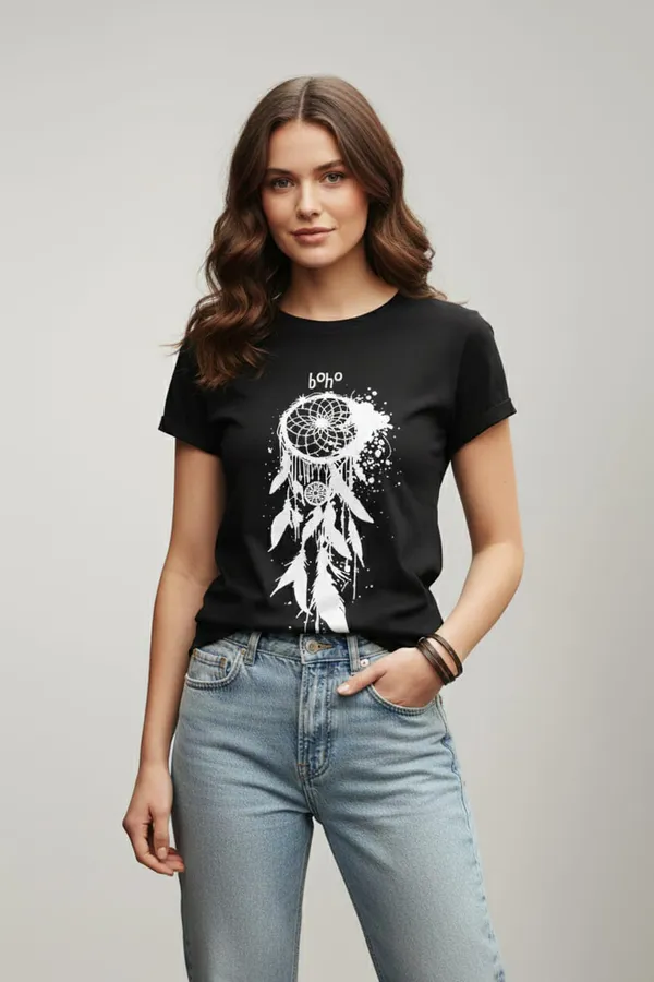 Black_Cotton_T-Shirt_For_Men_&_Women