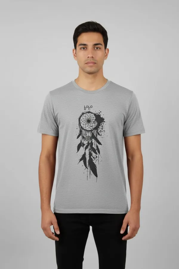 Grey_T-SHIRT_dream_catcher_For_Men_&_Women